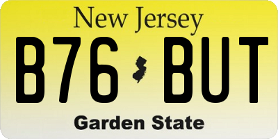 NJ license plate B76BUT