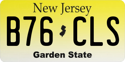 NJ license plate B76CLS