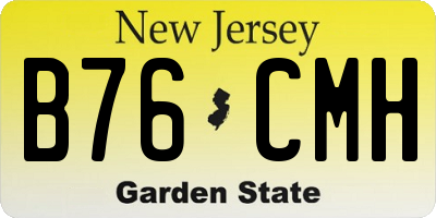 NJ license plate B76CMH