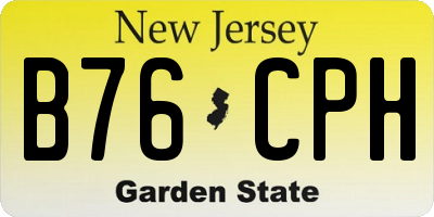 NJ license plate B76CPH