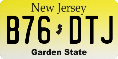 NJ license plate B76DTJ