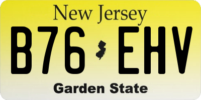 NJ license plate B76EHV