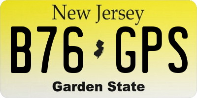 NJ license plate B76GPS