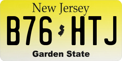 NJ license plate B76HTJ
