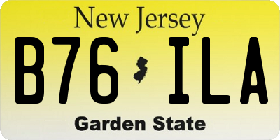NJ license plate B76ILA