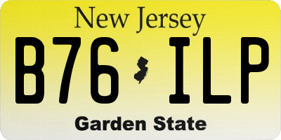 NJ license plate B76ILP