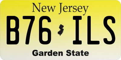 NJ license plate B76ILS