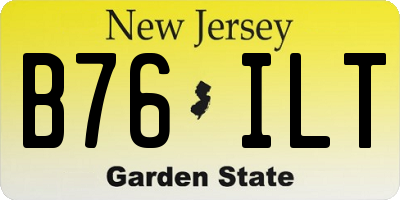 NJ license plate B76ILT