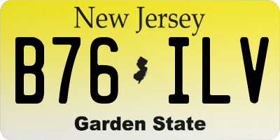 NJ license plate B76ILV