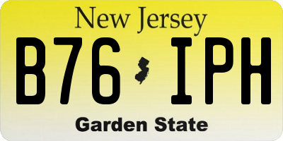 NJ license plate B76IPH