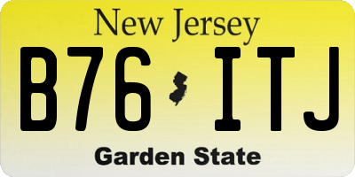 NJ license plate B76ITJ