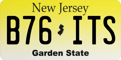 NJ license plate B76ITS