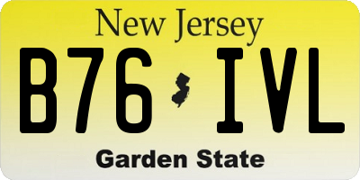 NJ license plate B76IVL
