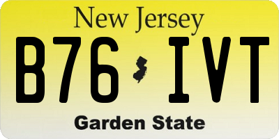 NJ license plate B76IVT