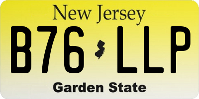NJ license plate B76LLP