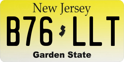 NJ license plate B76LLT