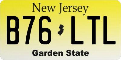 NJ license plate B76LTL