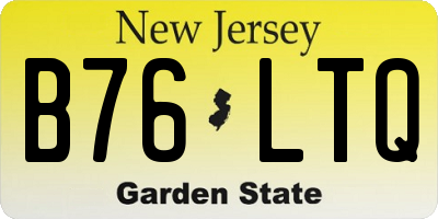 NJ license plate B76LTQ
