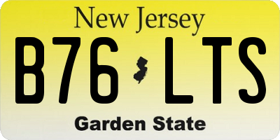 NJ license plate B76LTS