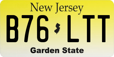 NJ license plate B76LTT