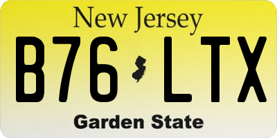NJ license plate B76LTX