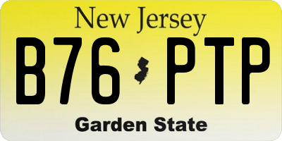 NJ license plate B76PTP