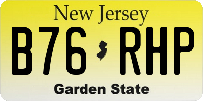 NJ license plate B76RHP