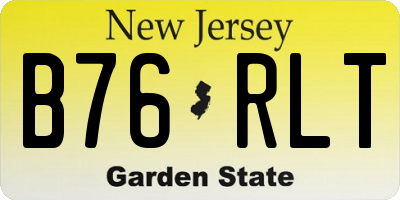 NJ license plate B76RLT