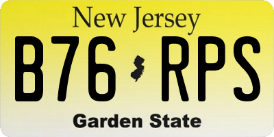 NJ license plate B76RPS