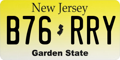 NJ license plate B76RRY