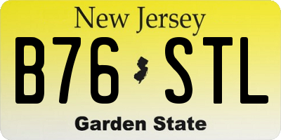NJ license plate B76STL