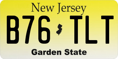 NJ license plate B76TLT
