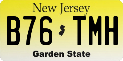 NJ license plate B76TMH