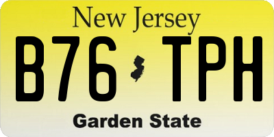 NJ license plate B76TPH