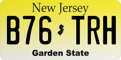 NJ license plate B76TRH