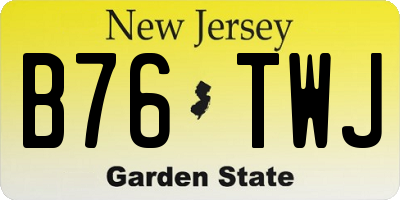 NJ license plate B76TWJ