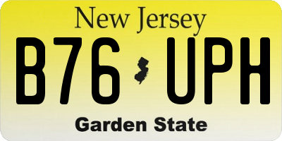 NJ license plate B76UPH