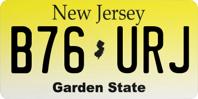 NJ license plate B76URJ