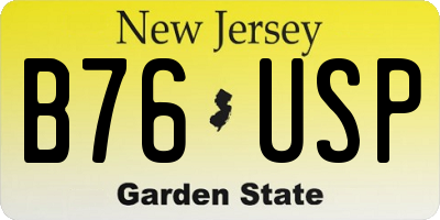 NJ license plate B76USP