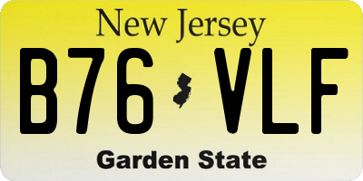 NJ license plate B76VLF