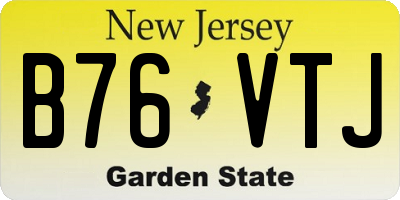 NJ license plate B76VTJ