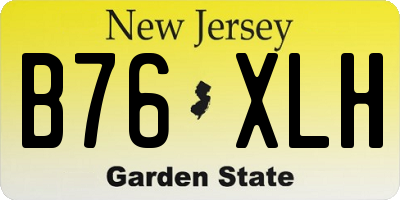 NJ license plate B76XLH