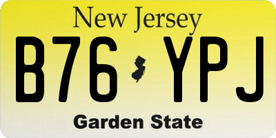 NJ license plate B76YPJ