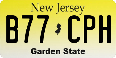 NJ license plate B77CPH