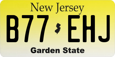 NJ license plate B77EHJ
