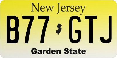 NJ license plate B77GTJ