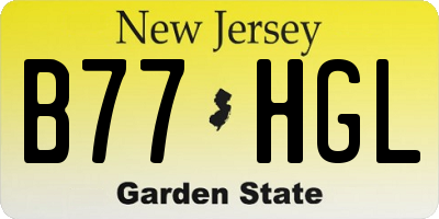 NJ license plate B77HGL