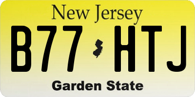 NJ license plate B77HTJ