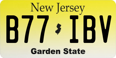 NJ license plate B77IBV