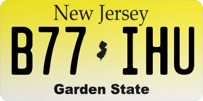 NJ license plate B77IHU